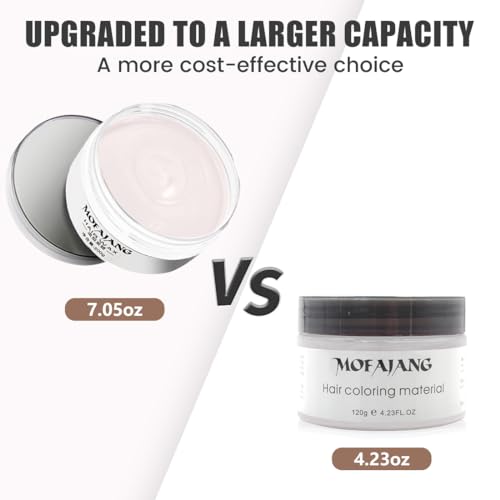 BrimFulite Cera temporária para coloração de cabelo cera de tinta de cabelo lavável não oleosa cera