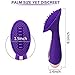 Clitoral Stimulator with Silicone Ticklers for Women Clit Stimulation, PALOQUETH Waterproof Clit Vibrator Massager with 8 Strong Vibration Modes for Couples Foreplay