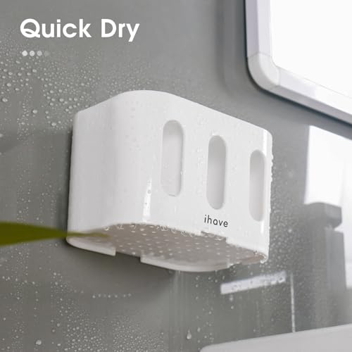 iHave Toothbrush Holder, 5 Slots Electric Toothbrush Holders for Bathroom Countertop, Ventilated Bathroom Storage Organiser Caddy with 2 Hanging Holes - Cosy Home Interiors iHave Toothbrush Holder, 5 Slots Electric Toothbrush Holders for Bathroom Countertop, Ventilated Bathroom Storage Organiser Caddy with 2 Hanging Holes - Image 3