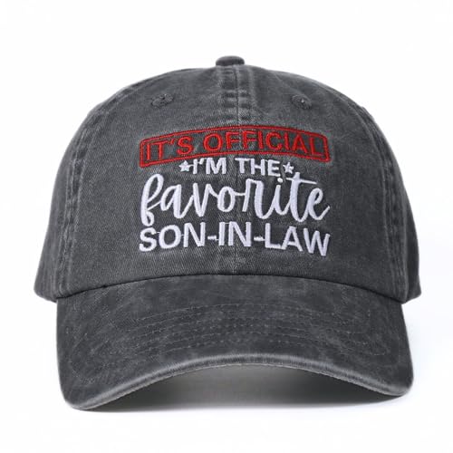 InnoBeta Son in Law Gifts Cap for Father's Day, Funny Adjustable Embroidered Hat Gifts for...