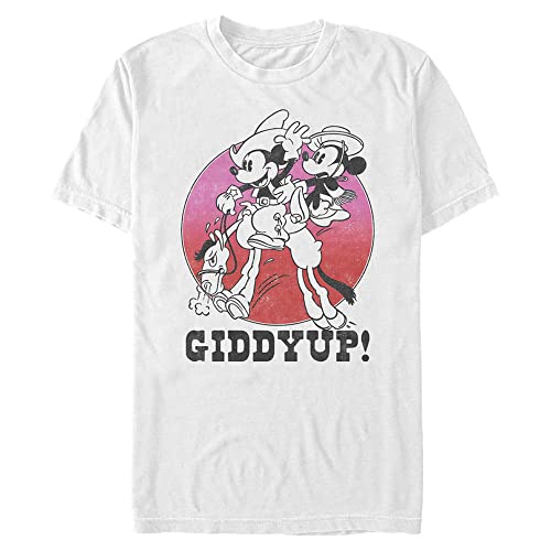 T-shirt Disney Giddyup blanc homme grande taille 4XL grand et élancé