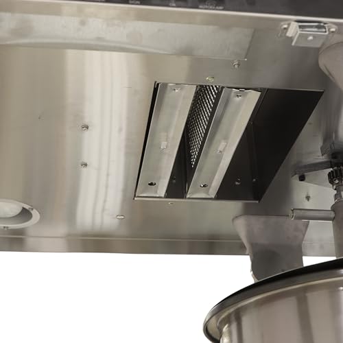 Image of Apex 32 oz Large Commercial Popcorn Machine with Stand, 660 oz /hr Capacity, LED Sign, Heated Base