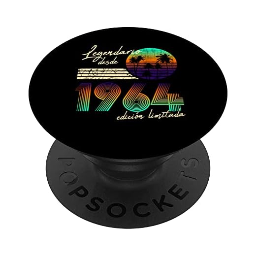 58 Años Cumpleaños Hombre Regalos Legendario Desde 1964 PopSockets PopGrip Intercambiable