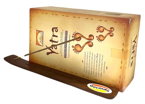 Govinda-Incense-Stick-Holder-Bundle-with-Parimal-Yatra-Natural-Incense-Sticks-180-Grams