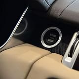Material: ABS Gnnlor Chrom Speicherschalter Ring Teile Auto Motor Start, für Land Rover Discovery Sport Range Rover Evoque Vogue Velar LR5