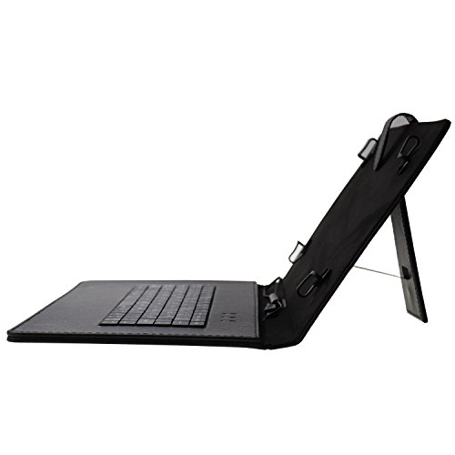 Universal 10.1" Tablet Case With Micro Usb Keyboard, Diamond Stitch Hard Leather Folding Folio Case Cover With Micro Usb Keyboard For 10.1" Tablet #TOP7