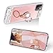 Caka Ring Case for iPhone 11 Pro Max Mirror Glitter Case with Ring Holder Kickstand Diamond Bling Rhinestone Crystal Girls Women Protective Case for iPhone 11 Pro Max (6.5 inch)(Rose Gold)