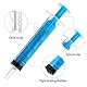 Gufastoe 40 Stück 10ml Spritze mit Schutzkappen für Industrie oder Tierfutter (Blau)