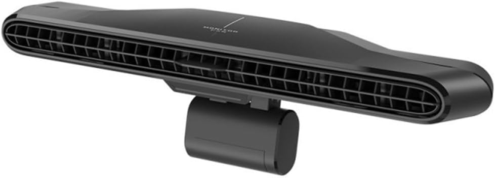 Functional USB Fan for Household, Vertical Use, Screen Hanging, Office - Textured Design for Monitors