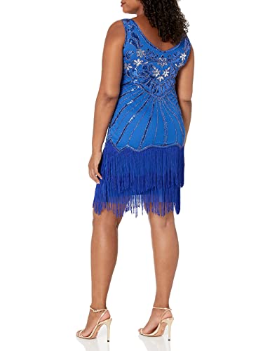 Image of BABEYOND Women's Flapper Dresses 1920s V Neck Beaded Fringed Great Gatsby Dress