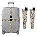 2 Pack Luggage Strap Funny Dogs and Stars Old Fashion Portable Adjustable Polyester Baggage Straps Travel Accessories for Safety & Convenience etiquetas para maletas