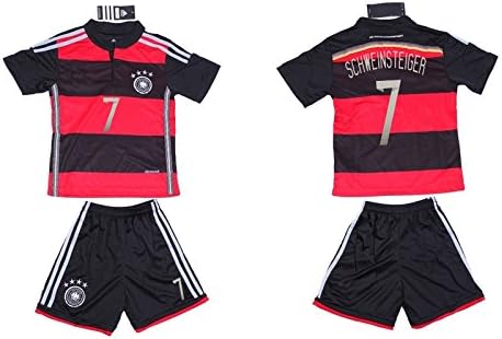 FWC 2014 Schweinsteiger 7 Germany Away Futbol Football Soccer Jersey & Short