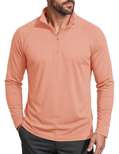 Amazon.com: UV Shirts for Men Long Sleeve 1/4 Zip Running Shirts