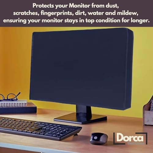 Image of Dorca Best Protective Monitor Dust Cover for BenQ EL2870U 28-inch UHD 4K HDR, Gaming Monitor - Black