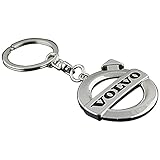 GDDCC Car Logo Key Chain Rings for Man and Women Chrome Plated Key Rings (fit Volvo)