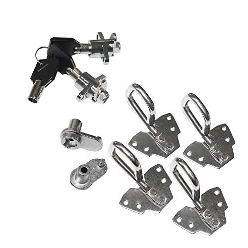 Kit Hebillas para Alforjas ZXMOTO Negro Brillante miniatura 6