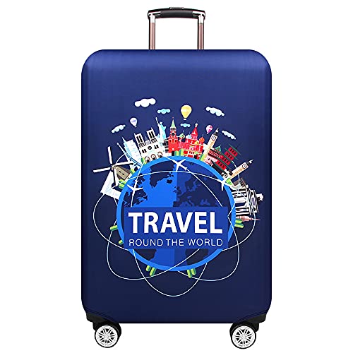 Image of MosaiRudo Thicker Luggage Cover Elastic Suitcase Cover Protector Fits 18-32 Inch Suitcase Travel Accessories, Travel, S, Zipper Closurezipper Closurezipper Closurezipper Closurezipper Closure