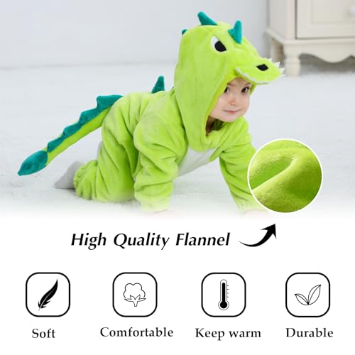 Disfraz de bebé con capucha de animal para otoño e invierno miniatura 4