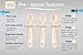 Growing Love Baby Spoons Set, Self Feeding 6 months, Pre-Spoon, Baby utensils, Toddler spoon, training spoon, cuchara bebe, blw, 100% silicone, Anti choke shield (vanilla)