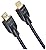 Amazon Basics HDMI Cable 3ft, 4K HDMI 2.0 Cord (18Gbps), Nylon-Braided, 4K@60Hz, 2160p, 48 bit, Compatible with TV/PS5/Xbox/Roku, Black & Blue
