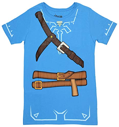 Womens Breath of The Wild Zelda Link Cosplay Tunic X-Large Blue