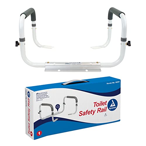 Dynarex Toilet Safety Rail, Attaches to Your Toilet to Provide Sa...
