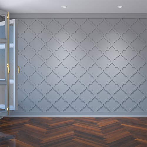 Image of Ekena Millwork 15 3 /8 inchW x 15 3 /8 inchH x 3 /8 inchT Medium Marrakesh Decorative Fretwork Wall Panels in Architectural Grade PVC