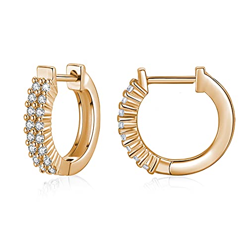 EPVOA-Silber Creolen Ohrringe für Damens/ Herren, S925 Sterling Silber Creolen, Hypoallergen Klein Schlafen Kreolen für Geburtstagsgeschenk-Silber Kreolen Creolen Ohrringe in 15mm Cover