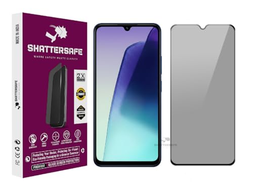 Image of Anti-Spy Privacy Tempered Glass Compatible For Redmi 14C 5G / A4 5G / A5 4G [Pack of 1]. Anti-Scratch, Edge-to-Edge Protection With Easy Installation Kit & Case Friendly Fit.