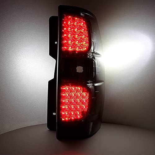 AKKON - For Chevy Suburban/Tahoe GMC Yukon/Yukon XL SUV Smoked Clear LED Tail Lights Replacement Pair Set