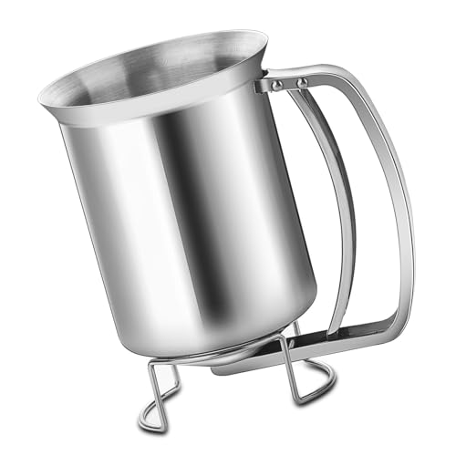 Dispensador De Para Panqueques Embudo Acero Inoxidable Herramienta Pasteles 680ML Magdalenas Gofres Y Pasteles Con Flujos Ajustables Accesorios Cocina