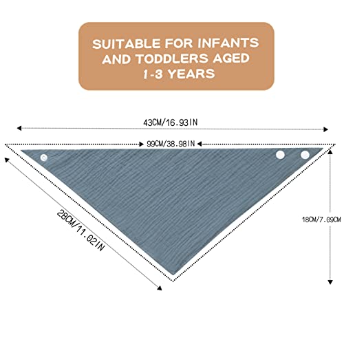 Rapotti Baby Drool Bibs Cotton For Boys And Girls Solid Colors 8 Pack Baby Bids Set For Teething And Drooling #TOP4