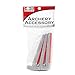 Bohning Tower Jig Replacement Arms, Gray, Red Clip, Mylar, Straight, Set of 3