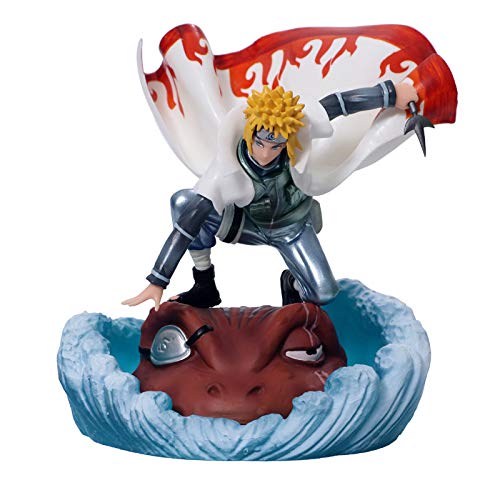 Happy Home Products Naruto Namikaze Minato Figurine, Anime Naruto Fan Collection Statue Jouet Sculpture, Cadeaux De Noël pour Les Enfants De Thanksgiving