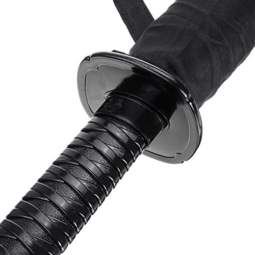 Image of Samurai Umbrella Creative Semi-Automatic Katana,Gifts For Cosplay Decoration. Windproof Outdoor Umbrella.Sun Protection Umbrella Black. (16 Bone)