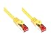 Produktbild Good Connections Cat. 6 Ethernet LAN Patchkabel mit Rastnasenschutz RNS, S/FTP, PiMF, PVC, 250Mhz, Gigabit-fähig (10/100/1000-Base-T Ethernet Netzwerke), für Patchfelder, Patchpanels, Switch, Router, Modems, gelb, 0,5m
