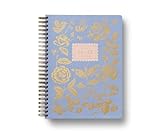 RIFLE PAPER CO. 2025 17-Month Academic Softcover Spiral Planner | Weekly and Monthly View, Pages for Contacts and Goals (Pockets for Storage), English Rose