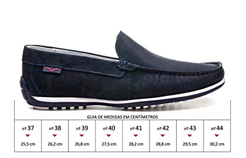 MOCASSIM MASCULINO NOBUCK MARINHO EM COURO MARINER