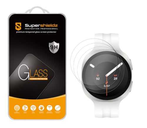 Supershieldz (3 Pack) Designed for Samsung Galaxy Watch 9/8 (40mm) Tempered Glass Screen Protector, Anti Scratch, Bubble Free