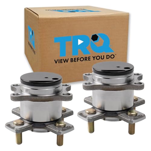 Image of TRQ 2 Piece Rear Wheel Bearing & Hub Assembly Set Compatible with 2015-2020 Honda Fit
