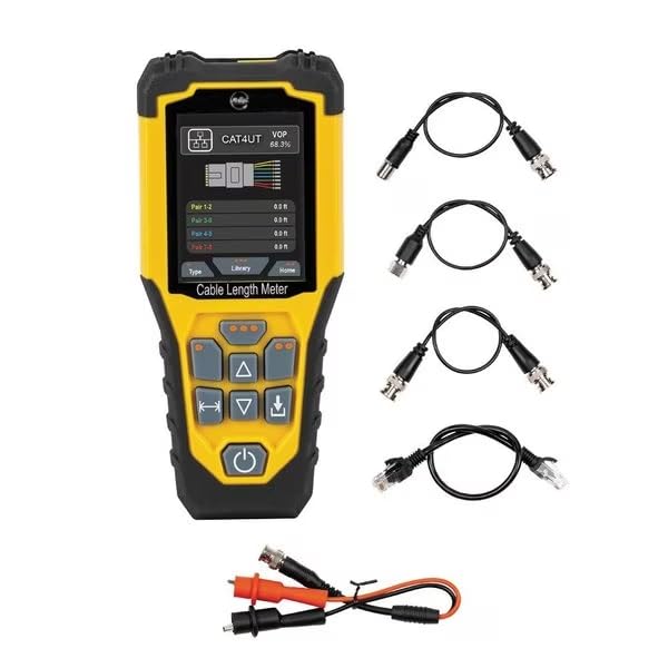 MOLLIFII TDR Cable Length Meter, Yellow/Black