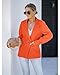 luvamia Blazer Jackets for Women Work Casual Office Long Sleeve Fashion Dressy Business Outfits Vibrant Orange X-Large Fits Size 16 / Size 18