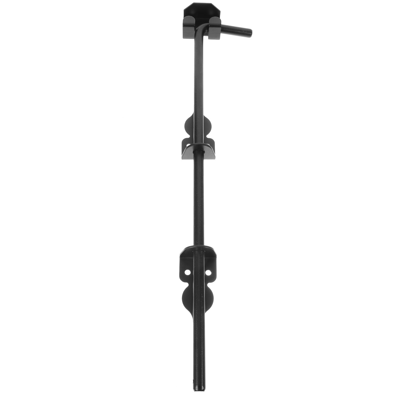 Verrou de porte à pêne coulissant 45 cm Alipis loquet fer noir