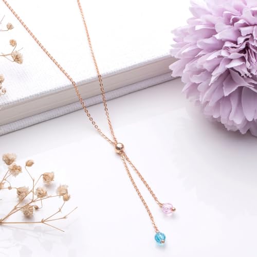 925 Sterling Silver Adorned Grace Rose Plated Necklace with Hallmark