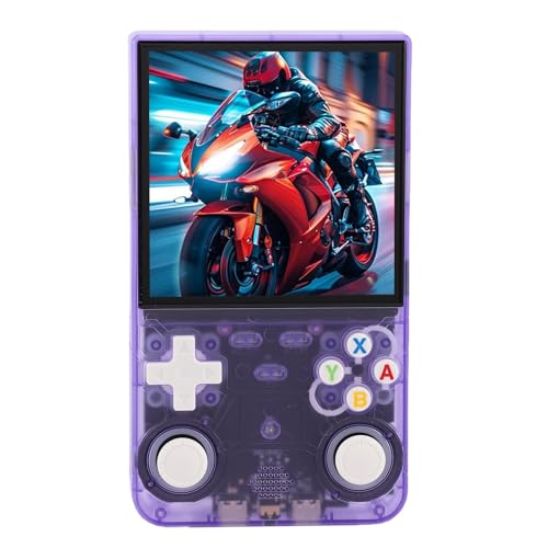 Consola de Videojuegos Portátil para, Pantalla de 4 Pulgadas, Joystick Dual, Consola de Juegos Retro Portátil para Jugar Mientras Viajas (128G)