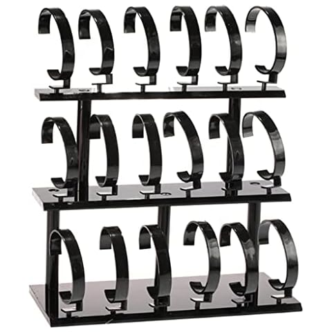 WYPDE Acrylic Three-Layer 18-Digit Watch Display Storage Rack Jewellery Display Holders Jewelry Case (Color : A, Size : 11.7 x 26.8 x 30.5cm) Cover