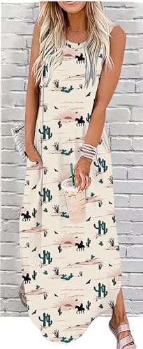 Image of CHUNTIANRAN Maxi Dresses for Women Summer Outfits Boho Beach Long Dresses Casual Sundresses Resort Wear for Women 2026