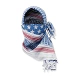 M MCGUIRE GEAR Shemagh Tactical Scarf, Middle Eastern Desert Hood, Bandana, Keffiyeh, Military Style, 100% Cotton, 42' x 42' (USA)