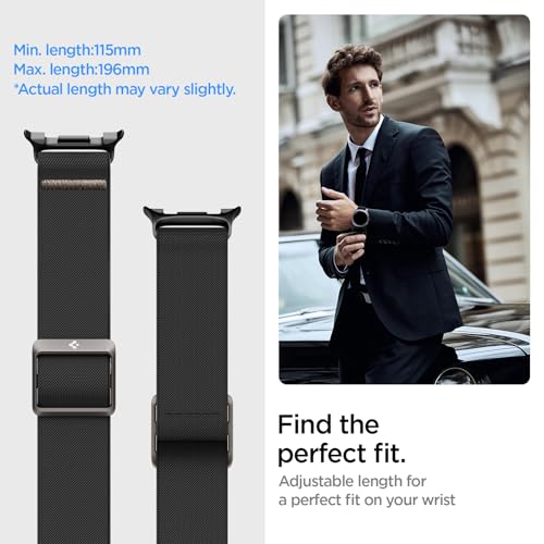 Image of Spigen Lite Fit Designed for Samsung Galaxy Watch 8 44 /40mm, 8 Classic 46mm Band Nylon Solo Loop Strap (2025)