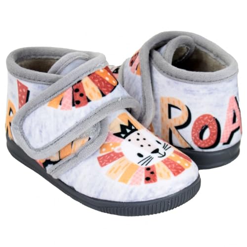 Chaussons fermés VulcaBicha Lion avec bande Velcro ajustable - 7